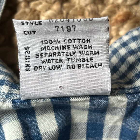 🔹 vintage guess gingham pinafore skirt - Picture 6 of 10